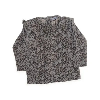 Langærmet t-shirt (Beige, Brun, Flerfarvet) fra Prénatal Elastan, Økologisk bomuld