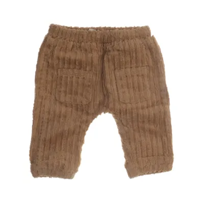 Corduroy pants (Beige) from Lil' Atelier Cotton, Elastane