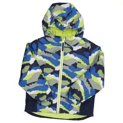 Outdoor jas (Blauw, Groen, Meerkleurig) van Kuniboo Gerecycled polyester