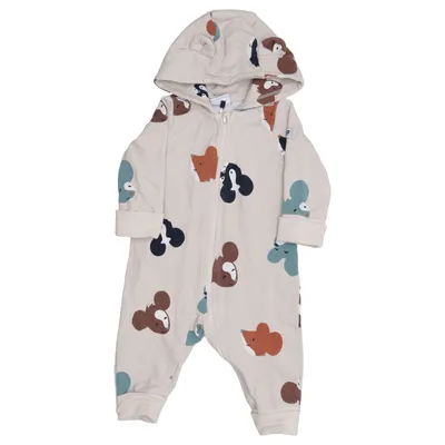 Rompers (Beige, Multicolored) from Polarn O. Pyret Elastane, Organic cotton