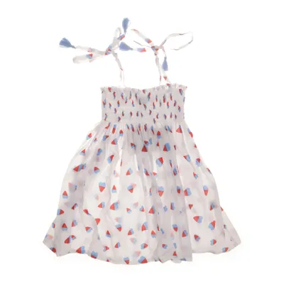 Klänning (Vit, Blå, Röd) från Moksha