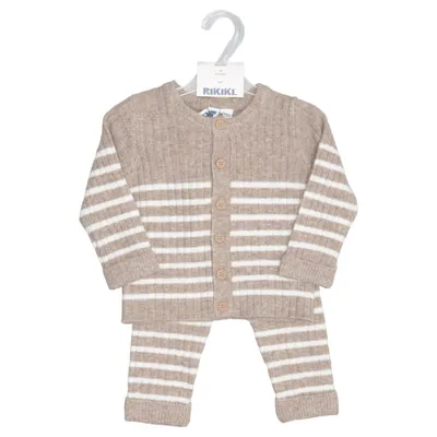 Set (Beige, Weiß) von Rikiki Acryl, Elasthan, Polyamid, Polyester, Wolle
