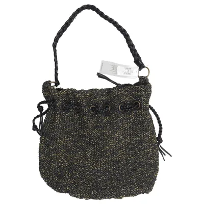Shoulder-bag (Black, Gold) from KappAhl Cotton, Metallic fiber, Polyester, Polyurethane