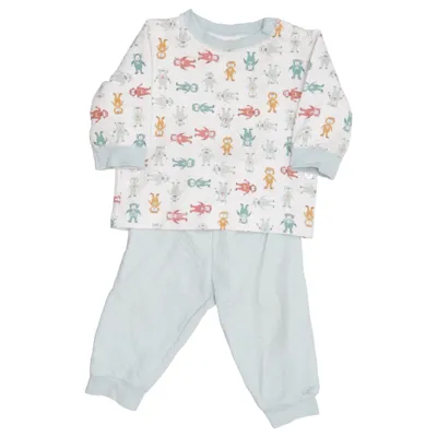 Pyjama (Blanc, Vert, Multicolore) de Uniqlo Baby Coton, Élasthane, Polyester