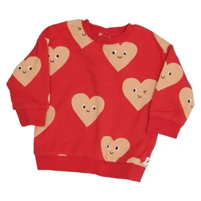 Sweatshirt (Red, Beige, Multicolored) from Lindex Baby Cotton, Elastane