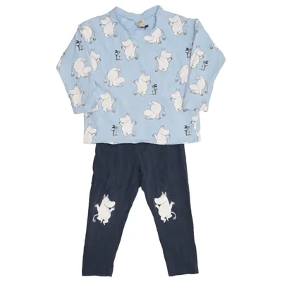 Pajamas (Blue, Multicolored) from Moomin by Lindex Cotton, Elastane