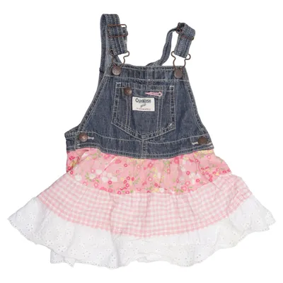 Robe salopette (Bleu, Rose, Blanc) de OshKosh B'gosh Coton