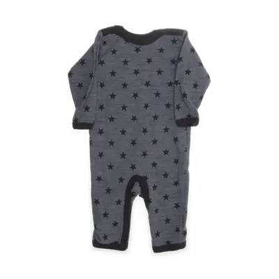 Barboteuse (Gris) de 808 Coton biologique, Polyamide, Laine