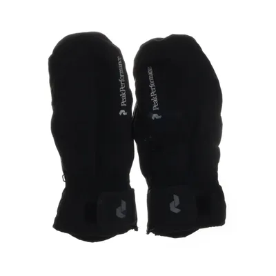 Mittens (Black) from Peak Performance Polyester, Leather