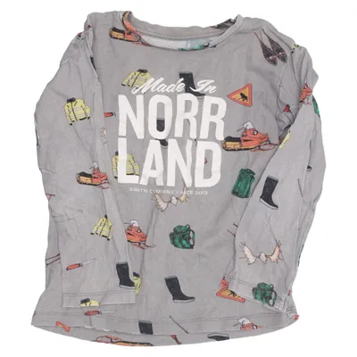 Lange mouwen shirt (Grijs, Meerkleurig) van Sqrtn Company Katoen