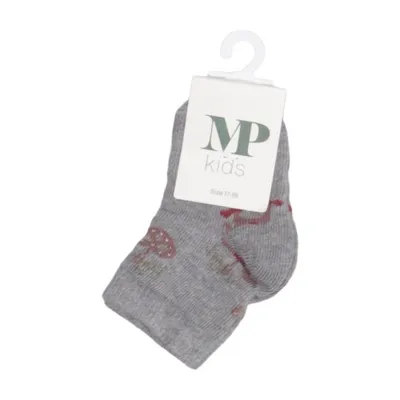 Chaussettes (Gris, Rouge) de MP kids Coton, Élasthane, Polyamide