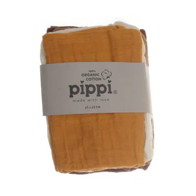 Babyfilt (Gul, Brun, Vit) från Pippi