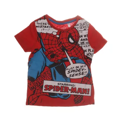 T-shirt (Röd, Blå, Vit) från Marvel Comics Bomull
