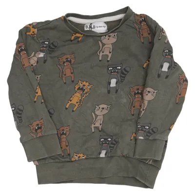 Sweatshirt (Green, Multicolored) from D.M.D by Denim Day Cotton