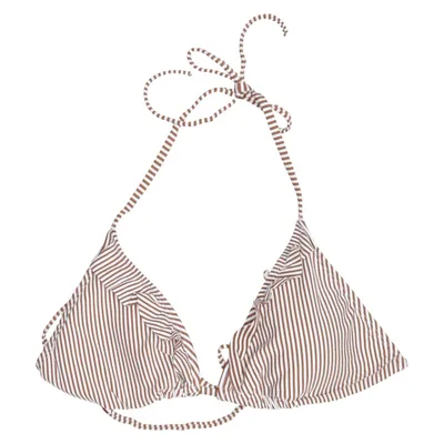 Bikini top (Brown, White) from Beck Söndergaard Elastane, Polyamide, Polyester
