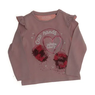 Long sleeve T-shirt (Beige, Multicolored) from Guess Cotton