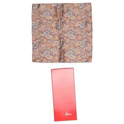 Mouchoir (Marron, Bleu, Jaune) de Brioni