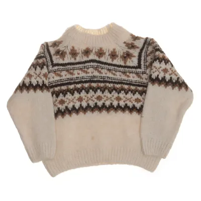 Trui (Beige, Bruin, Wit) van Zara Acryl, Polyamide, Polyester, Viscose, Wol