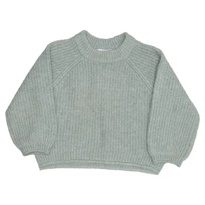 Tröja (Grön) från Zara Akryl, Elastan, Polyester