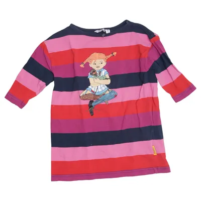 Klänning (Blå, Rosa, Röd, Flerfärgad) från Pippi Långstrump Bomull, Elastan