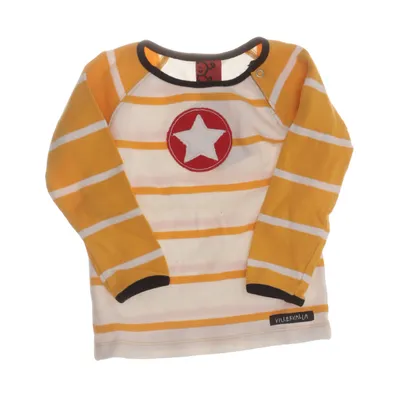 Langærmet t-shirt (Gul, Hvid) fra Villervalla Bomuld