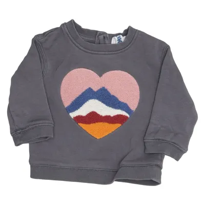 Sweatshirt (Gray, Multicolored) from Rikiki Cotton, Polyester