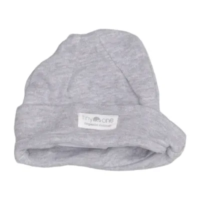 Beanie (Gray) from Tiny One Organic cotton, Recycled polyester