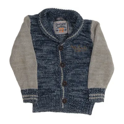 Kofta (Blå, Beige) från Kids by Lindex Akryl, Bomull