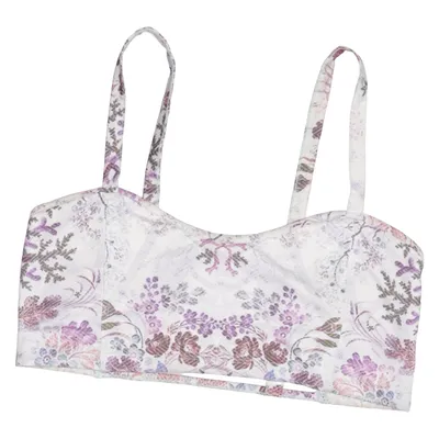 Bralette (Hvid, Lilla, Flerfarvet) fra La Luna Elastan, Polyester