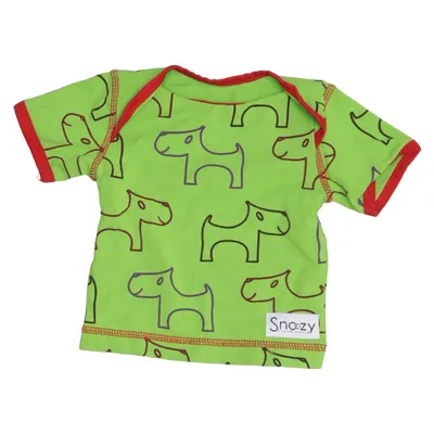 T-shirt (Groen, Rood) van Snoozy Katoen, Elastaan