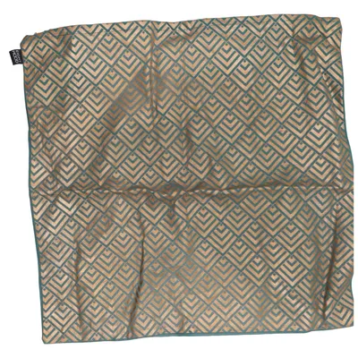 Housse de coussin (Bleu, Or) de Eight Mood Coton