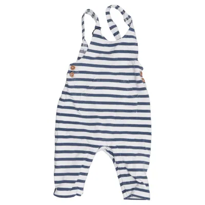 Dungarees (Blue, White) from H&M Cotton, Elastane