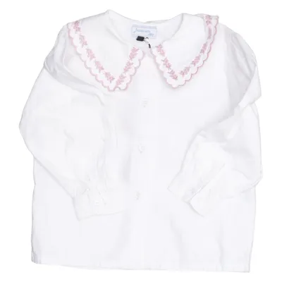 Bluse (Hvid, Pink) fra Jacadi Bomuld