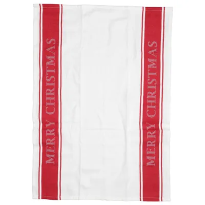 Torchon de cuisine (Blanc, Rouge) de Rusta Home Coton