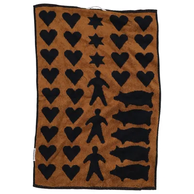 Towel (Black, Brown) from Pellevävare