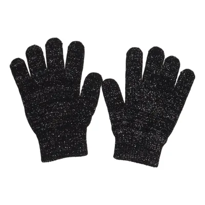 Handschuhe (Schwarz, Silber) von Take Off Acryl, Elasthan, Metallfaser, Polyester