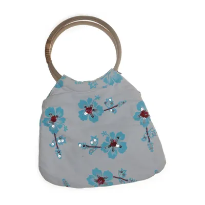 Handbag (White, Blue, Red) from Toni Bamboo