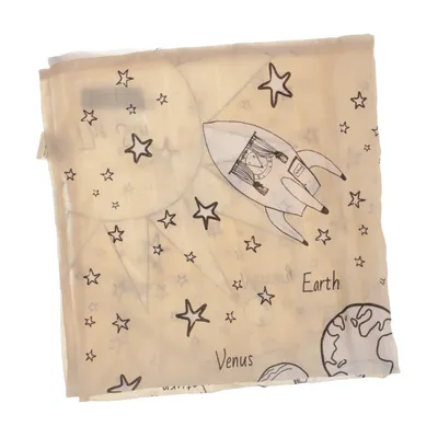 Scarf (Beige, Flerfärgad) från Pellianni Ekologisk bomull