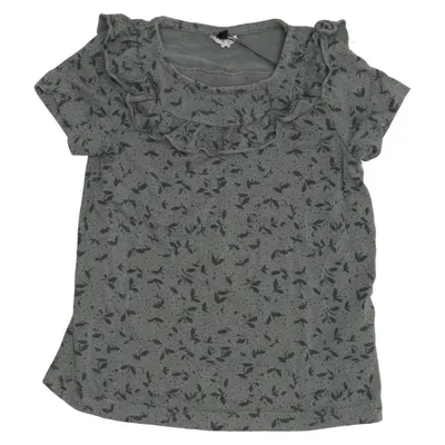 Top (Brittany Lt Ss Blouse) van Pom Pom Elastaan, Viscose