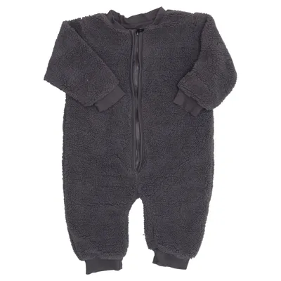 Barboteuse (Gris) de Okker-Gokker Coton biologique, Polyester