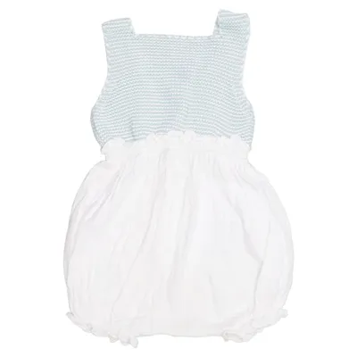 Barboteuse (Blanc, Vert) de Lii Lu Coton biologique
