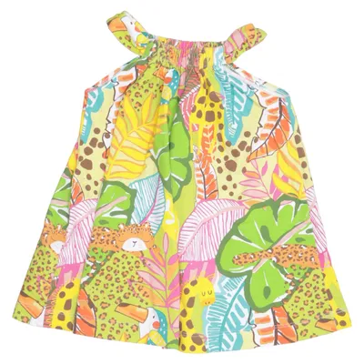 Robe (Jaune, Vert, Rose) de Mayoral Coton