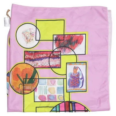 Shawl (Pink, Multicolored) from Lush Polyester