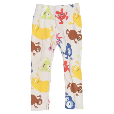 Leggings (Beige, Multicolored) from Babblarna x KappAhl Cotton, Elastane
