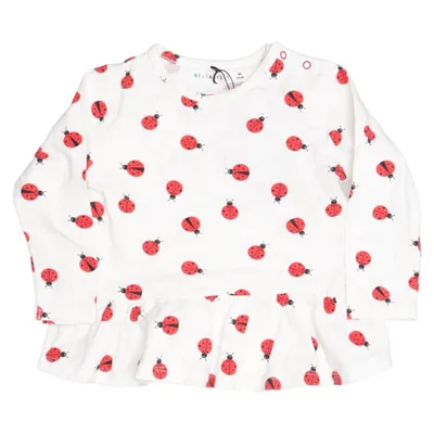 Peplum top (White, Red, Black) from Minimarket Elastane, Organic cotton