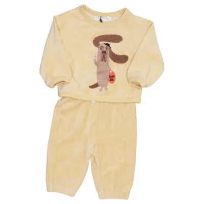 Pyjama (Beige) van Minimarket Katoen, Polyester