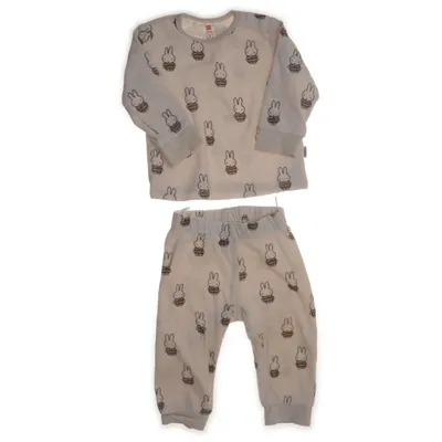 Pyjamas (Beige) från Hema Ekologisk bomull, Återvunnen polyester