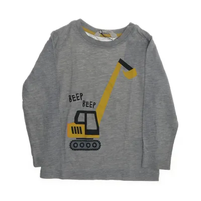 Långärmad t-shirt (Grå) från H&M Kids Bomull