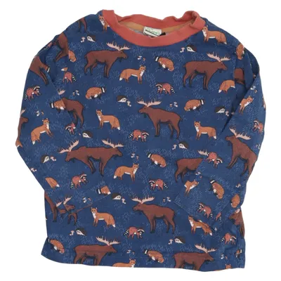 Long sleeve T-shirt (Blue, Brown) from Alana Cotton
