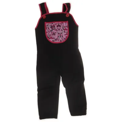 Tuinbroek (Zwart, Roze) van Babauba Katoen, Elastaan, Polyester
